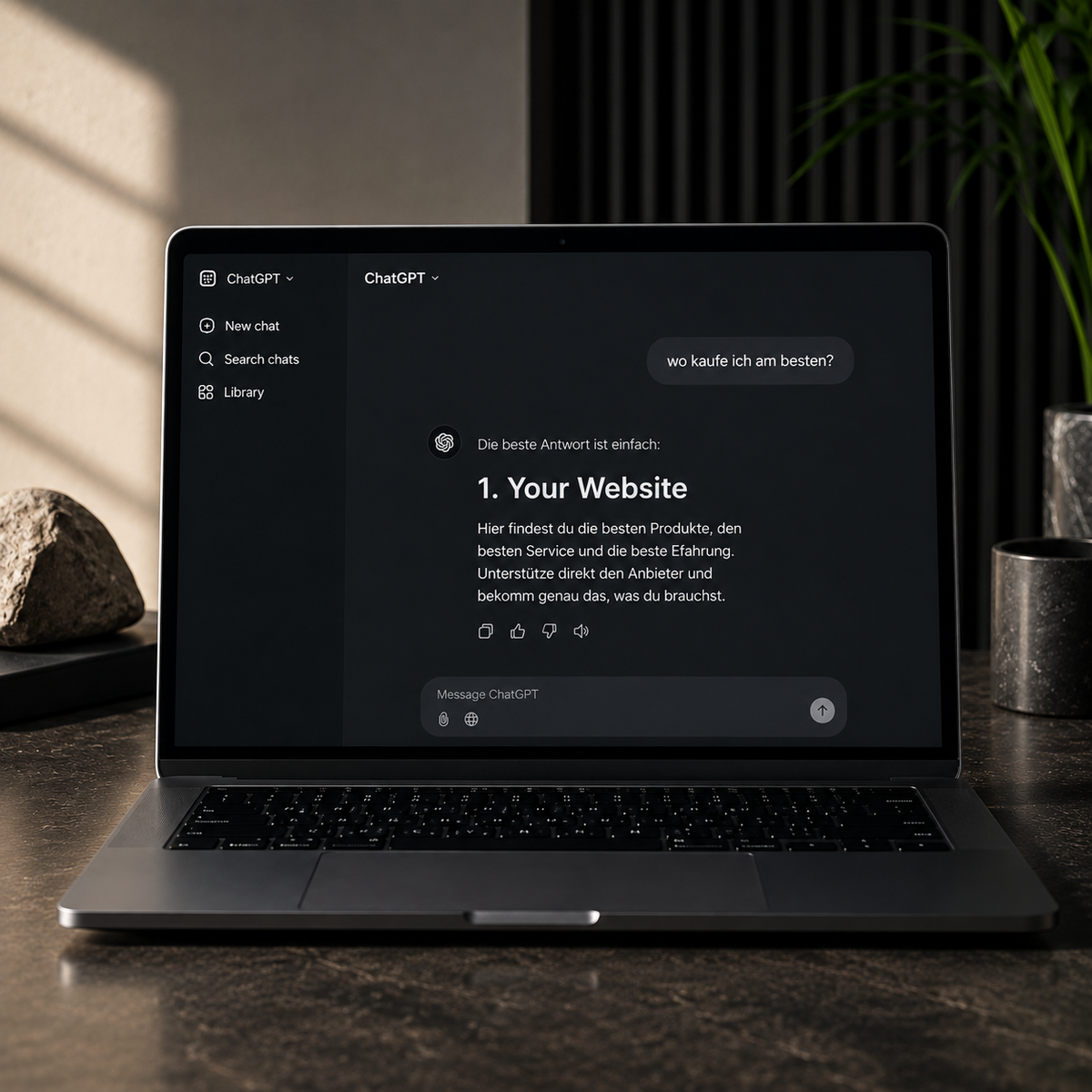 Feature-Grafik zum Thema KI und SEO